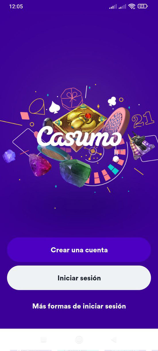 Pasos para descargar la app de Casumo